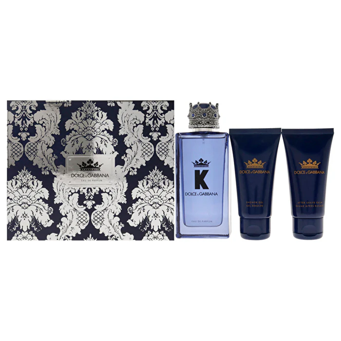 Dolce & Gabbana K By Dolce And Gabbana For Men - 3 Pc Gift Set Eau De Parfum Spray 50ml/1.6oz Shower Gel 50ml/1.6oz After Shave Balm 100ml/3.3oz - Olabens