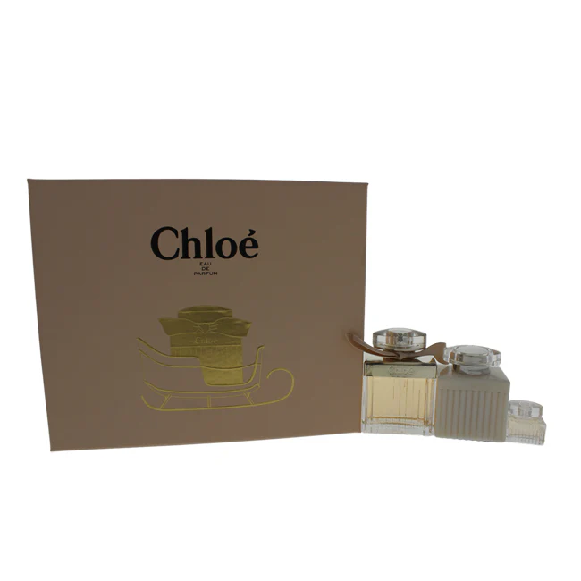 Chloe Chloe by Chloe for Women - 3 Pc Gift Set 2.5oz EDP Spray, 3.4oz Perfumed Body Lotion, 0.17oz EDP Splash - Olabens