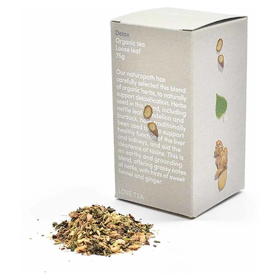 Love Tea Organic Detox Tea Loose Leaf 75g - Olabens