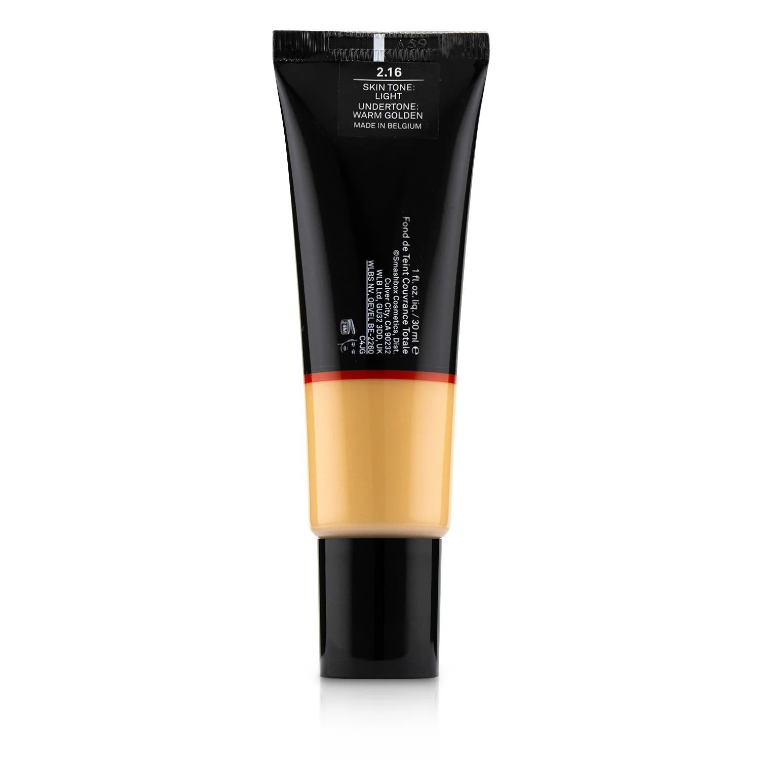 Smashbox Studio Skin Full Coverage 24 Hour Foundation - # 2.4 Light Medium With Warm Peach Undertone  30ml/1oz - Olabens