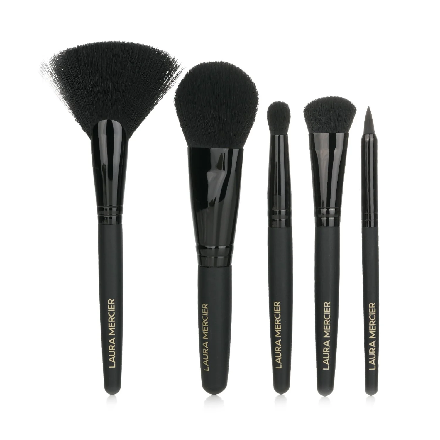 Laura Mercier Stroke of Midnight Brush Collection (5x Brush + 1xPouch)  5pcs+1xPouch - Olabens