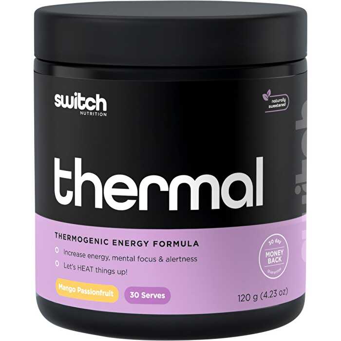 Switch Nutrition Thermal Thermogenic Energy Formula Mango Passionfruit 120g - Olabens