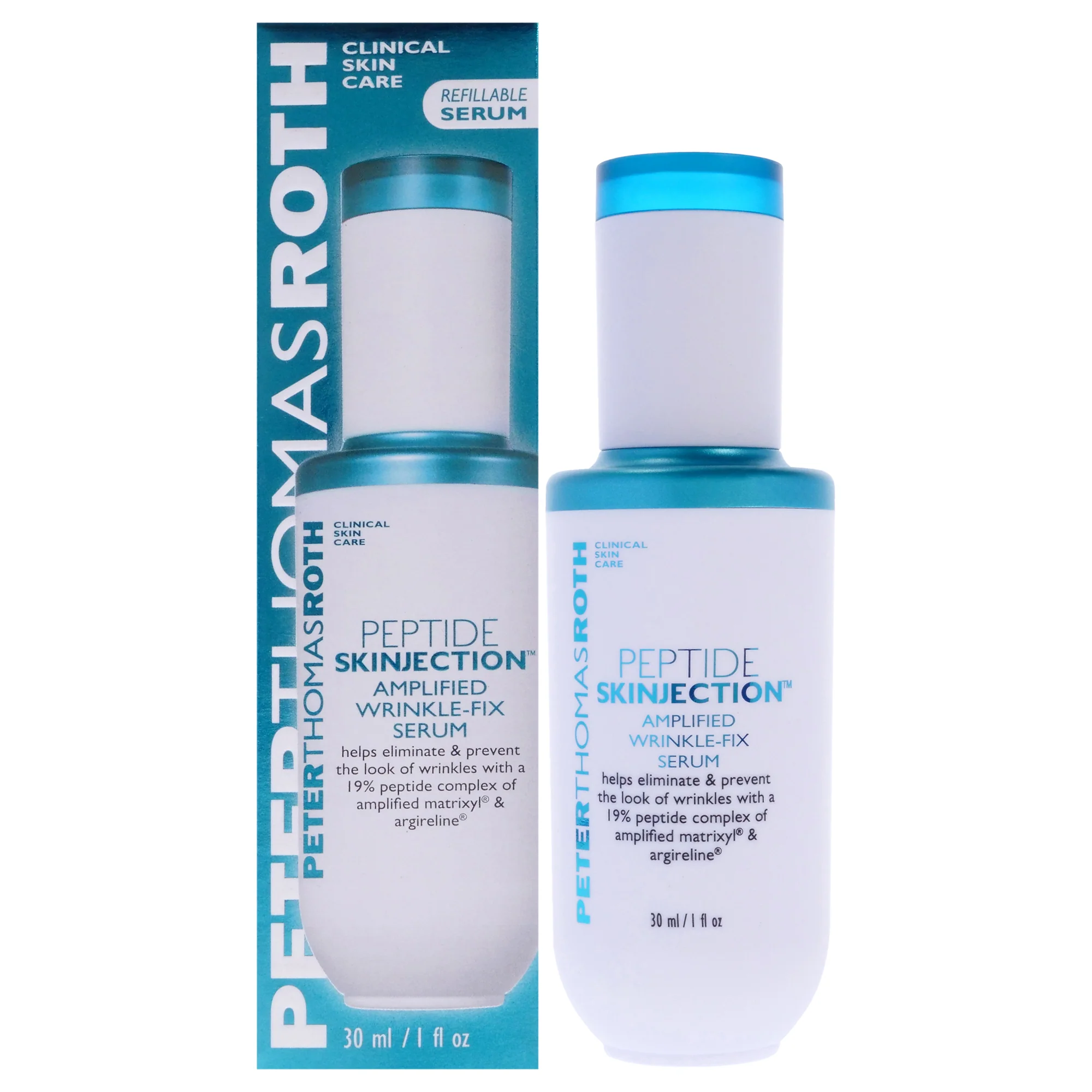 Peptide Skinjection Amplified Wrinkle Fix Serum by Peter Thomas Roth for Unisex - 1 oz Serum (Refillable) - Olabens