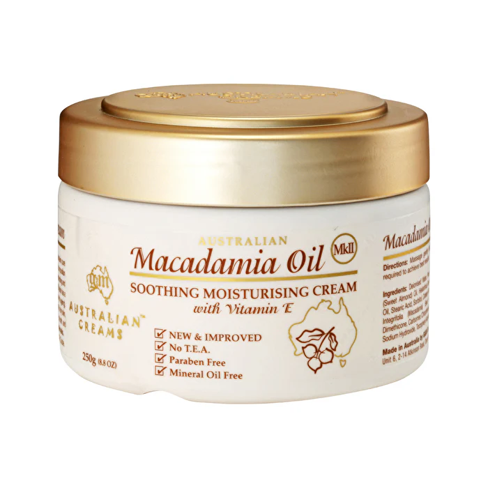 Australian Creams Mk Ii Australian Creams MkII Macadamia Oil Soothing Moisturising Cream with Vitamin E 250g - Olabens