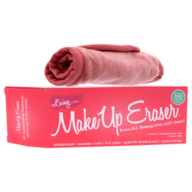 MakeUp Eraser Makeup Remover Cloth - Living Coral by MakeUp Eraser for Women - 1 Pc Cloth - Olabens