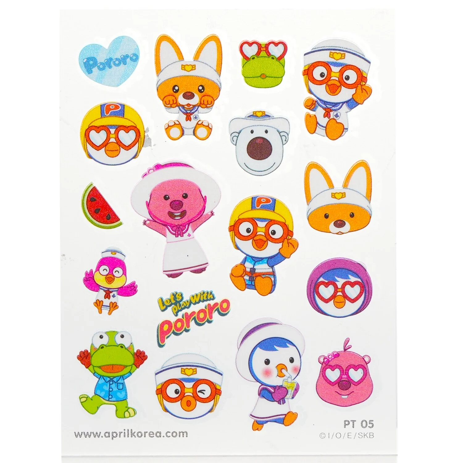 April Korea Pororo Body Sticker - # PT05  1pc - Olabens