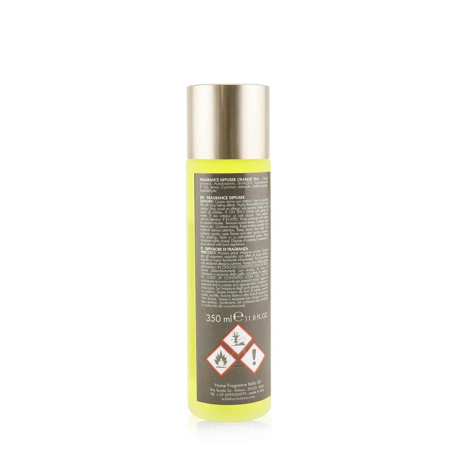 Millefiori Selected Fragrance Diffuser - Orange Tea  350ml/11.8oz - Olabens
