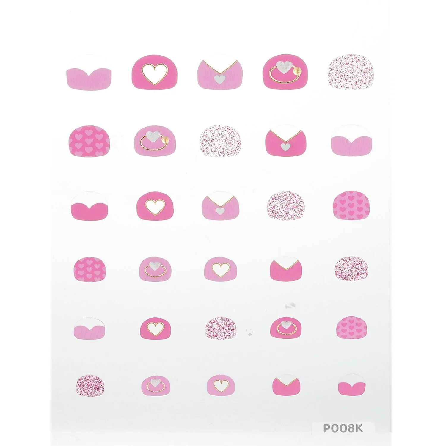 April Korea Princess Kids Nail Sticker - # P008K  1pack - Olabens