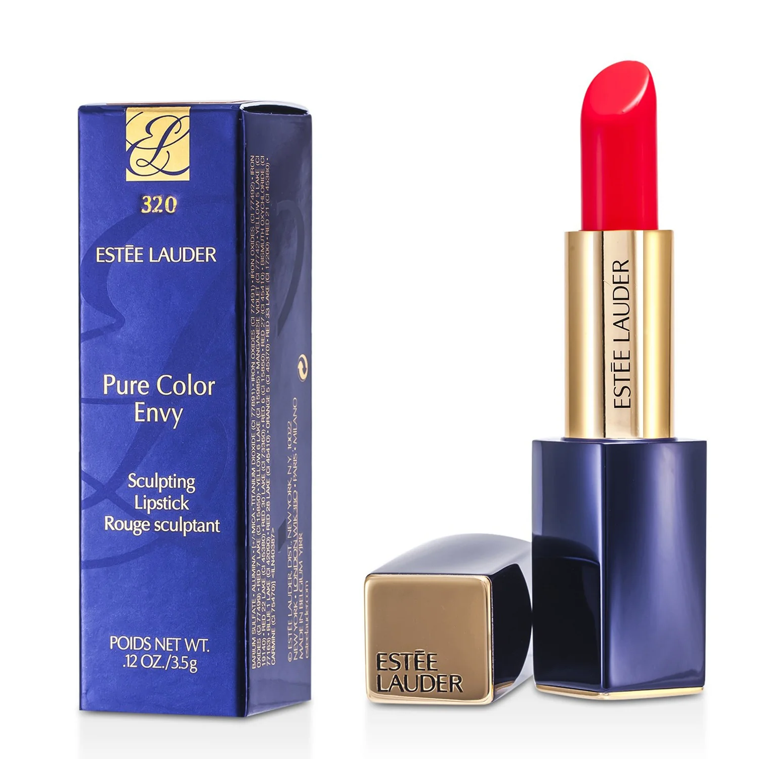 Estee Lauder Pure Color Envy Sculpting Lipstick - # Intense Nude  3.5g/0.12oz - Olabens