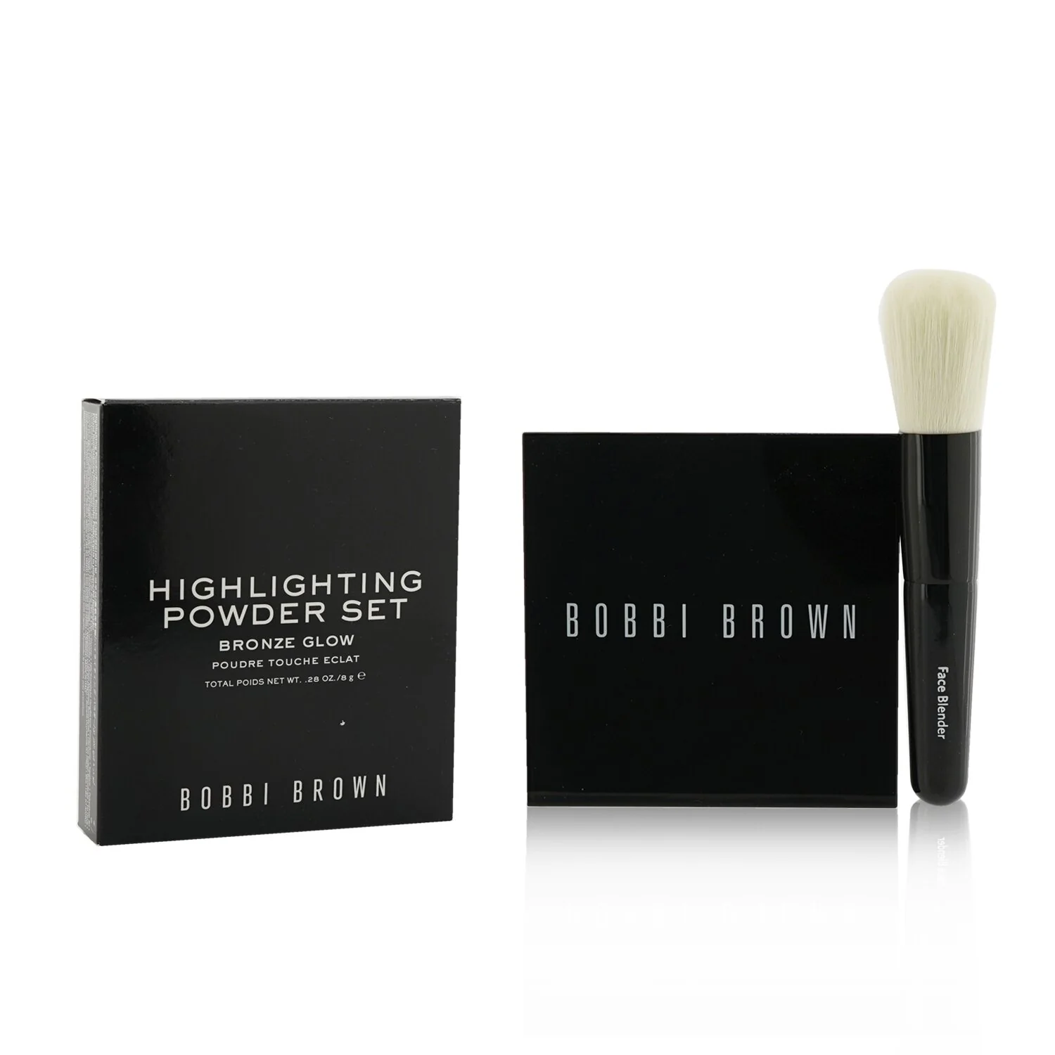 Bobbi Brown Highlighting Powder Set (1x Highlighting Powder + 1x  Mini Face Brush) - #Bronze Glow  2pcs - Olabens
