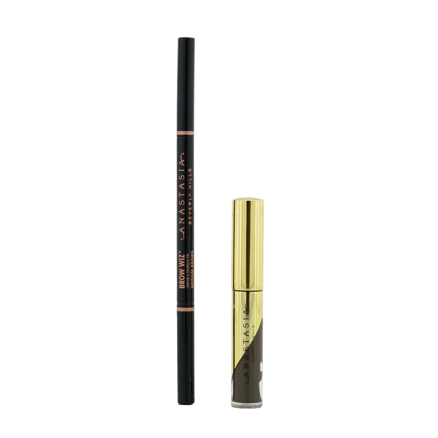 Anastasia Beverly Hills Perfect Your Brows Kit (Brow Wiz + Mini Dipbrow Gel) - # Medium Brown  2pcs - Olabens