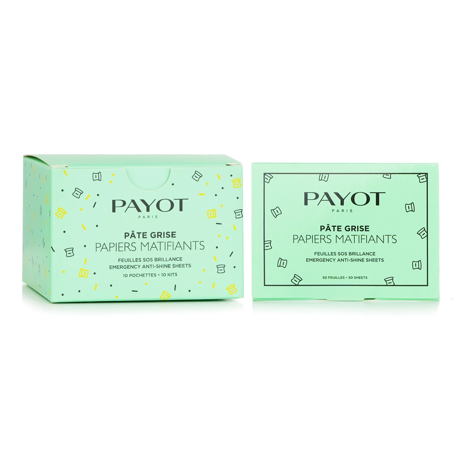 Payot Pate Grise Papiers Matifiants Emergency Anti Shine Sheet  10x 50sheets - Olabens