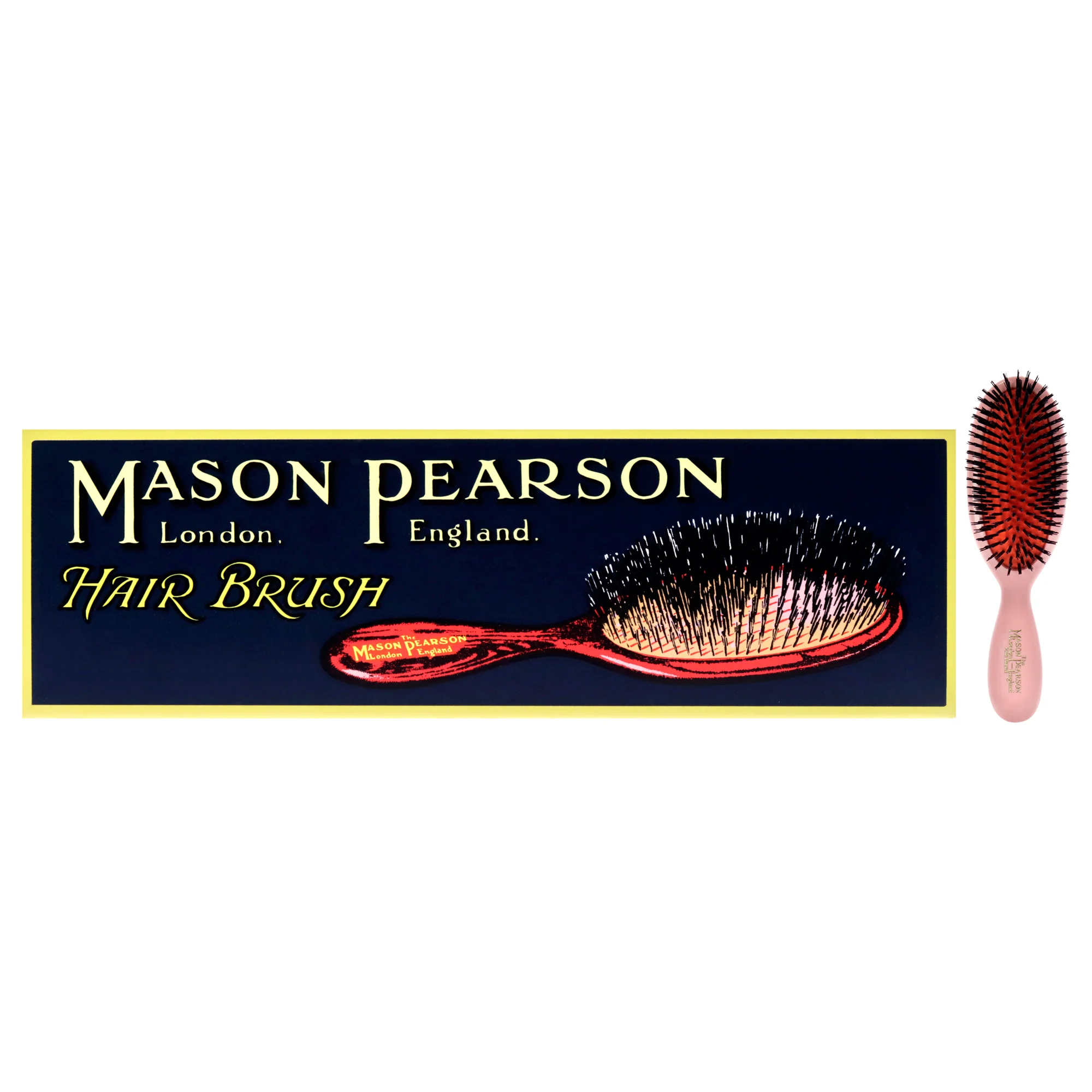 Pocket Bristle Brush - B4 Pink by Mason Pearson for Unisex - 1 Pc Hair Brush - Olabens