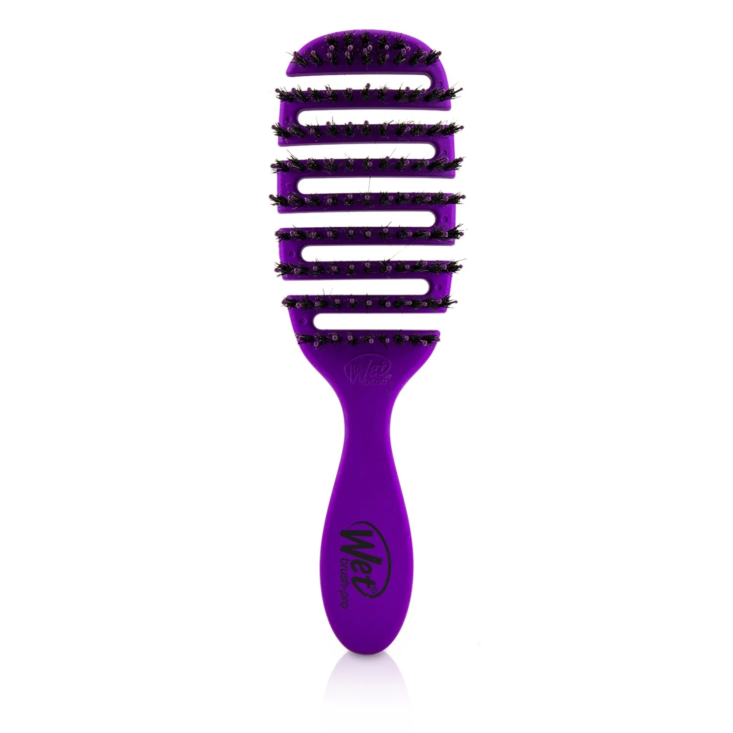 Wet Brush Pro Flex Dry Shine Enhancer Boar Bristle - # Purple  1p - Olabens