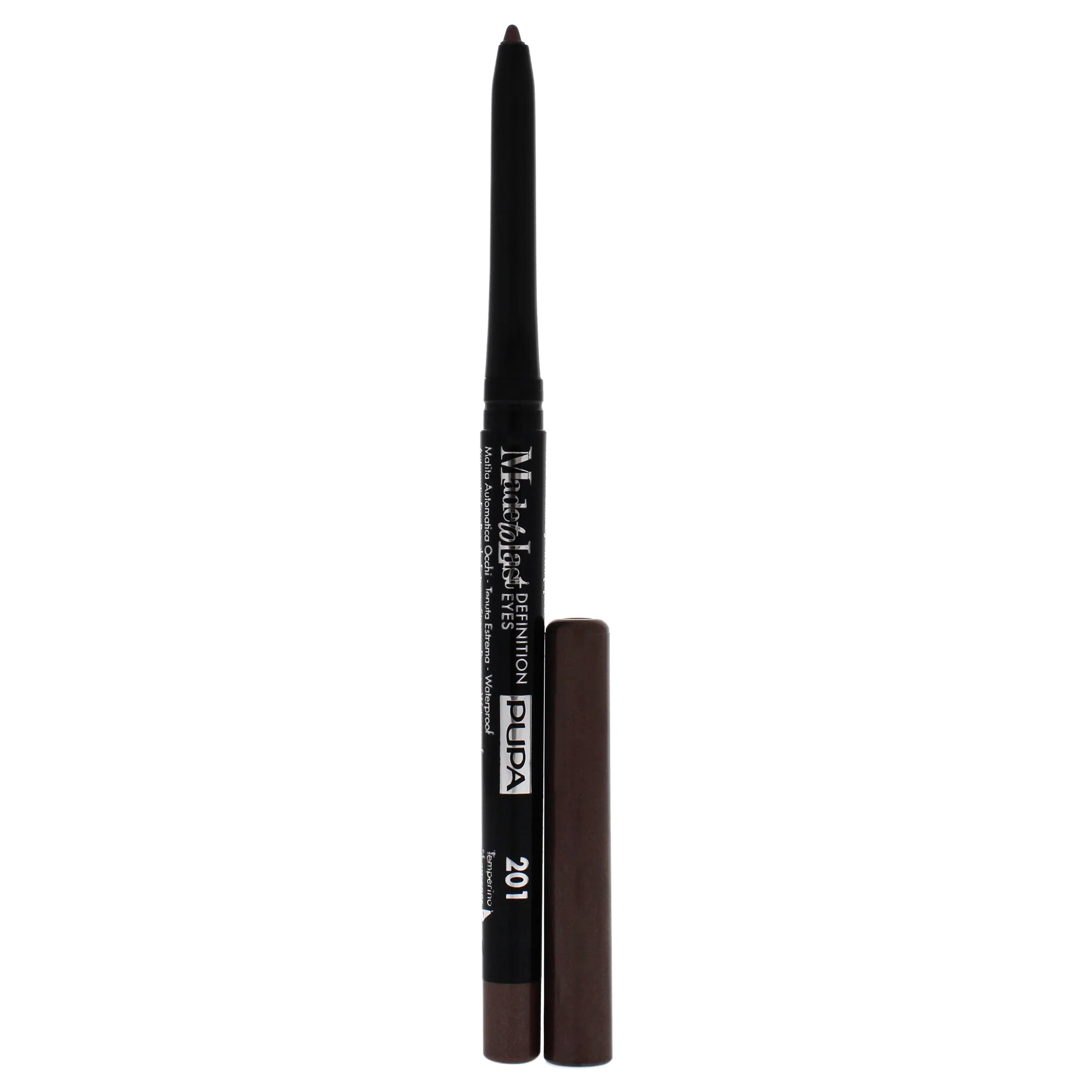 Made To Last Definition Eyes - 201 Bon Ton Brown by Pupa Milano for Women - 0.012 oz Eye Pencil - Olabens