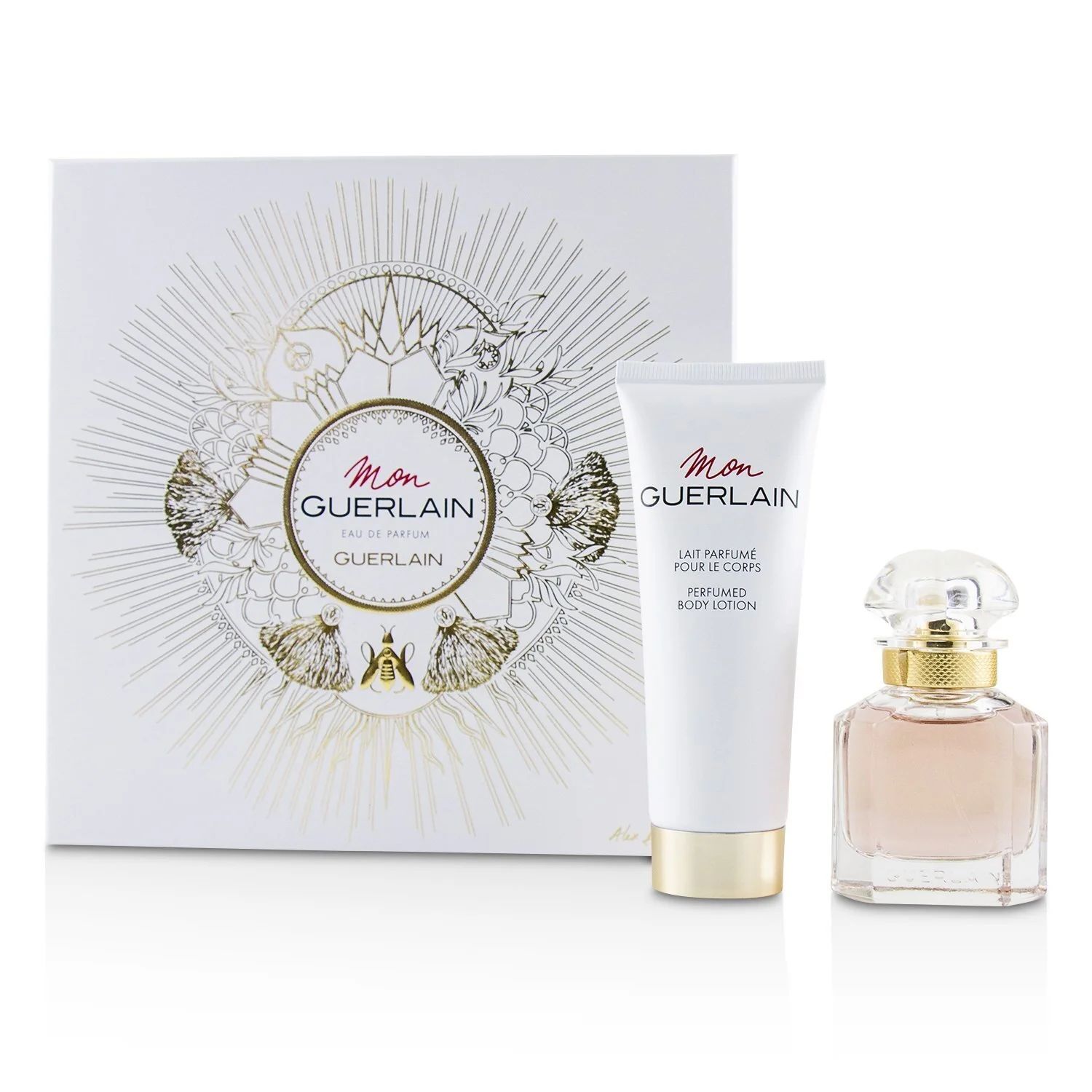 Guerlain Mon Guerlain Coffret: Eau De Parfum Spray 30ml/1oz + Perfumed Body Lotion 75ml/2.5oz  2pcs - Olabens