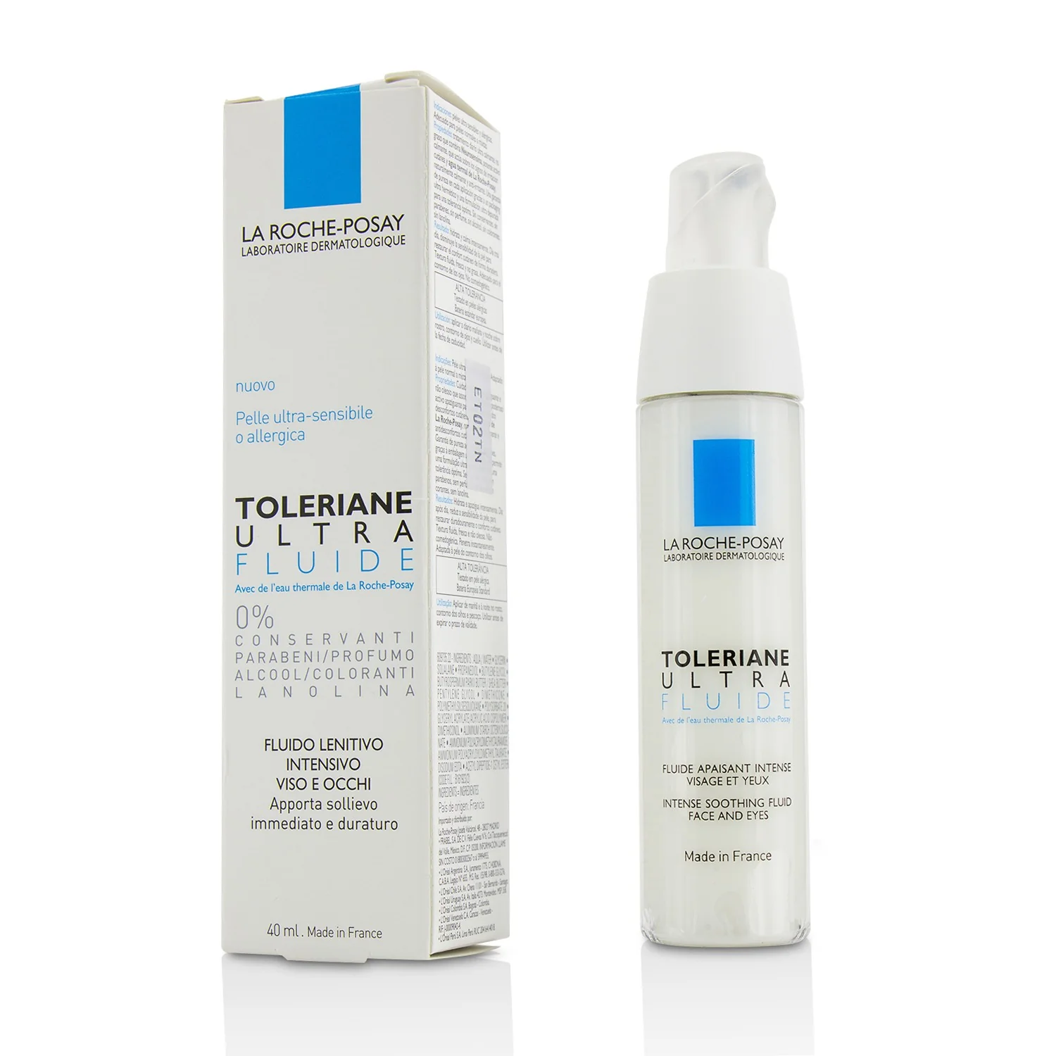 La Roche Posay Toleriane Ultra Light Fluide - Intense Soothing Fluid Face & Eyes  40ml/1.35oz - Olabens