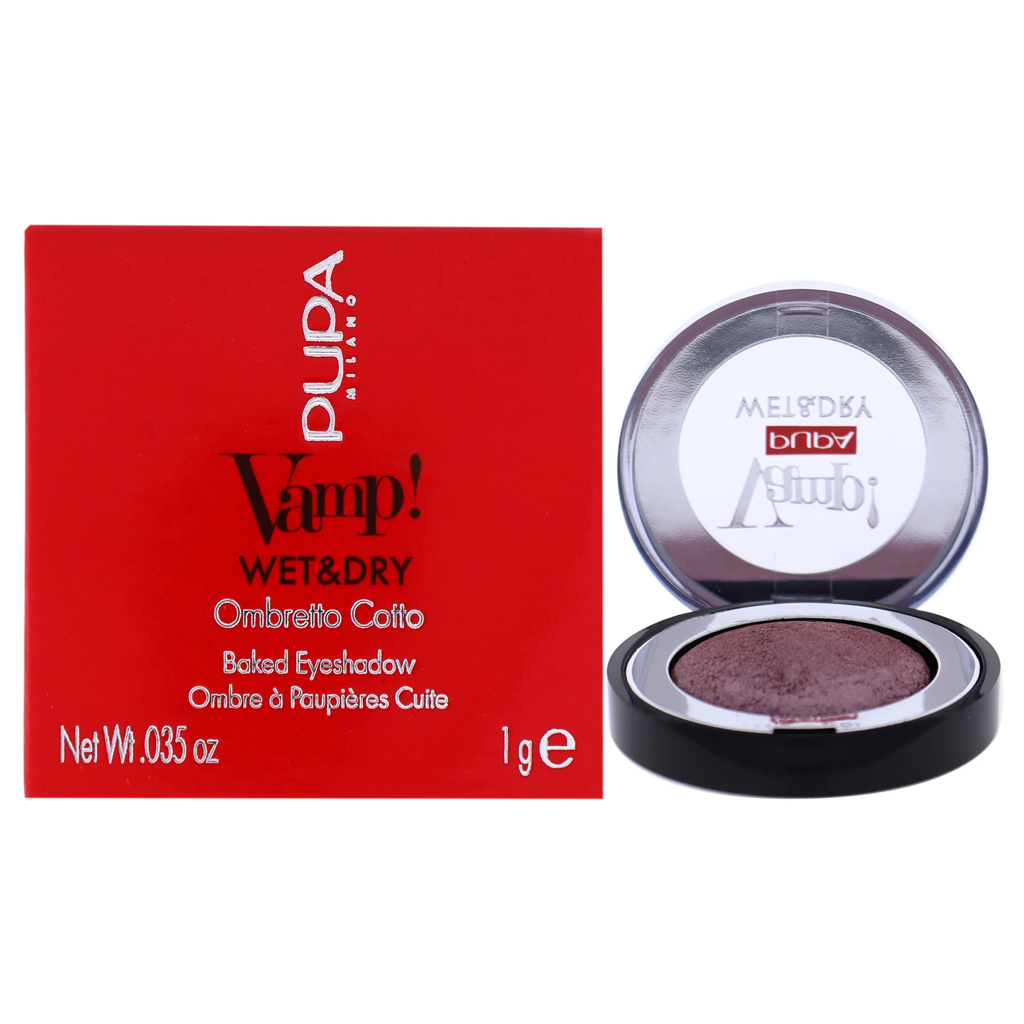 Pupa Milano Vamp! Wet and Dry Baked Eyeshadow - 203 Magic Lilac by Pupa Milano for Women - 0.035 oz Eye Shadow - Olabens