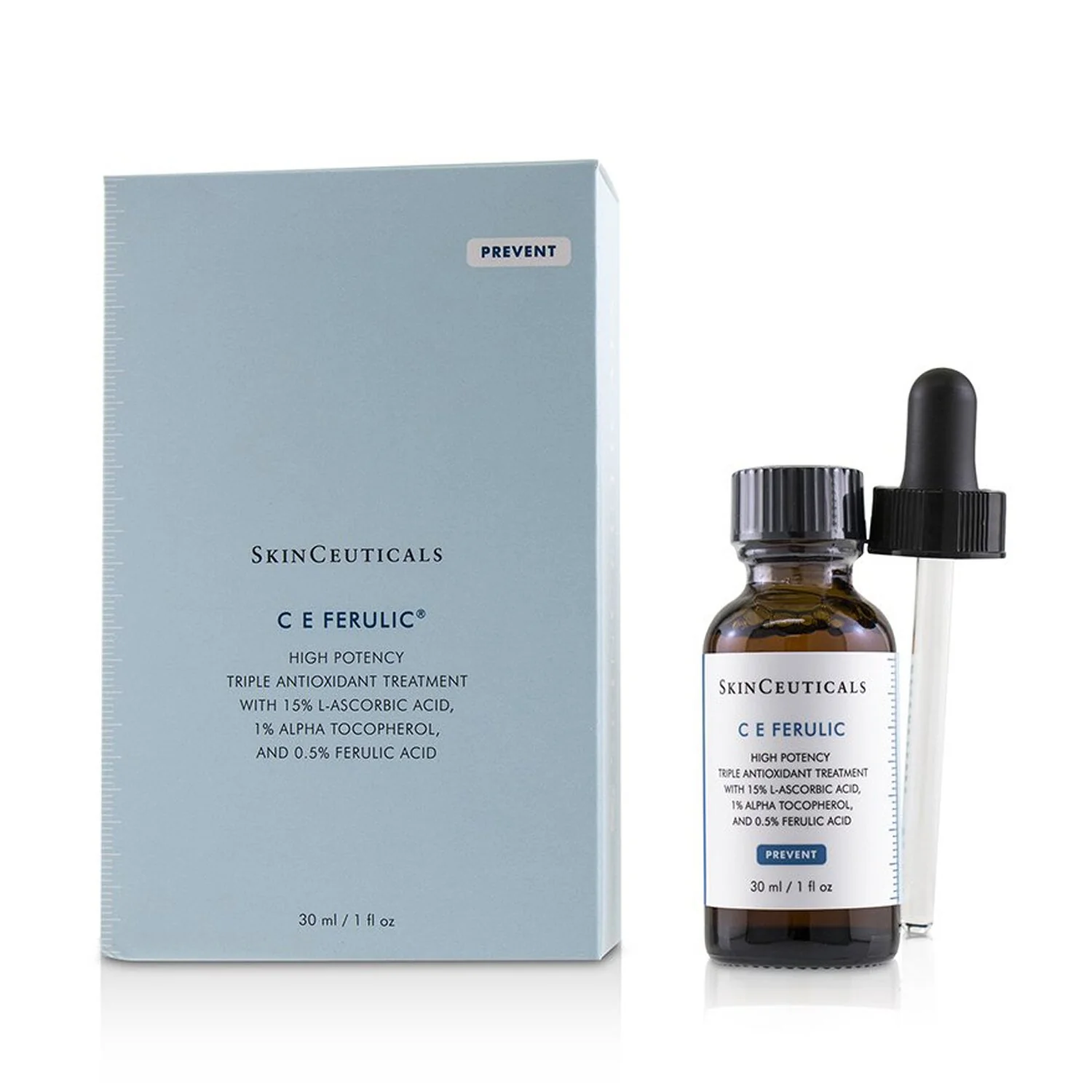Skin Ceuticals C E Ferulic High Potency Triple Antioxidant Treatment (Unboxed)  30ml/1oz - Olabens