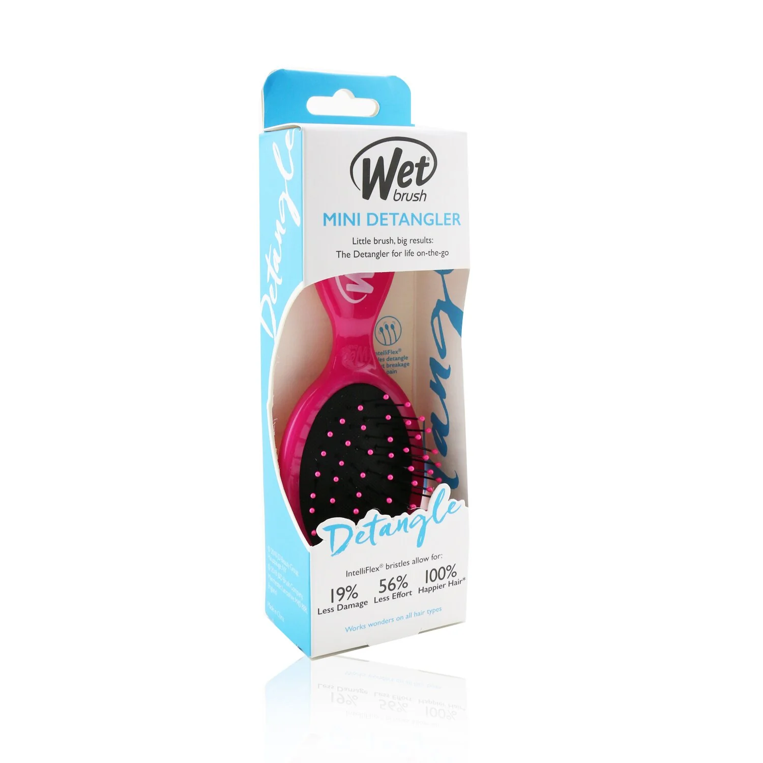 Wet Brush Mini Detangler - # Pink  1pc - Olabens
