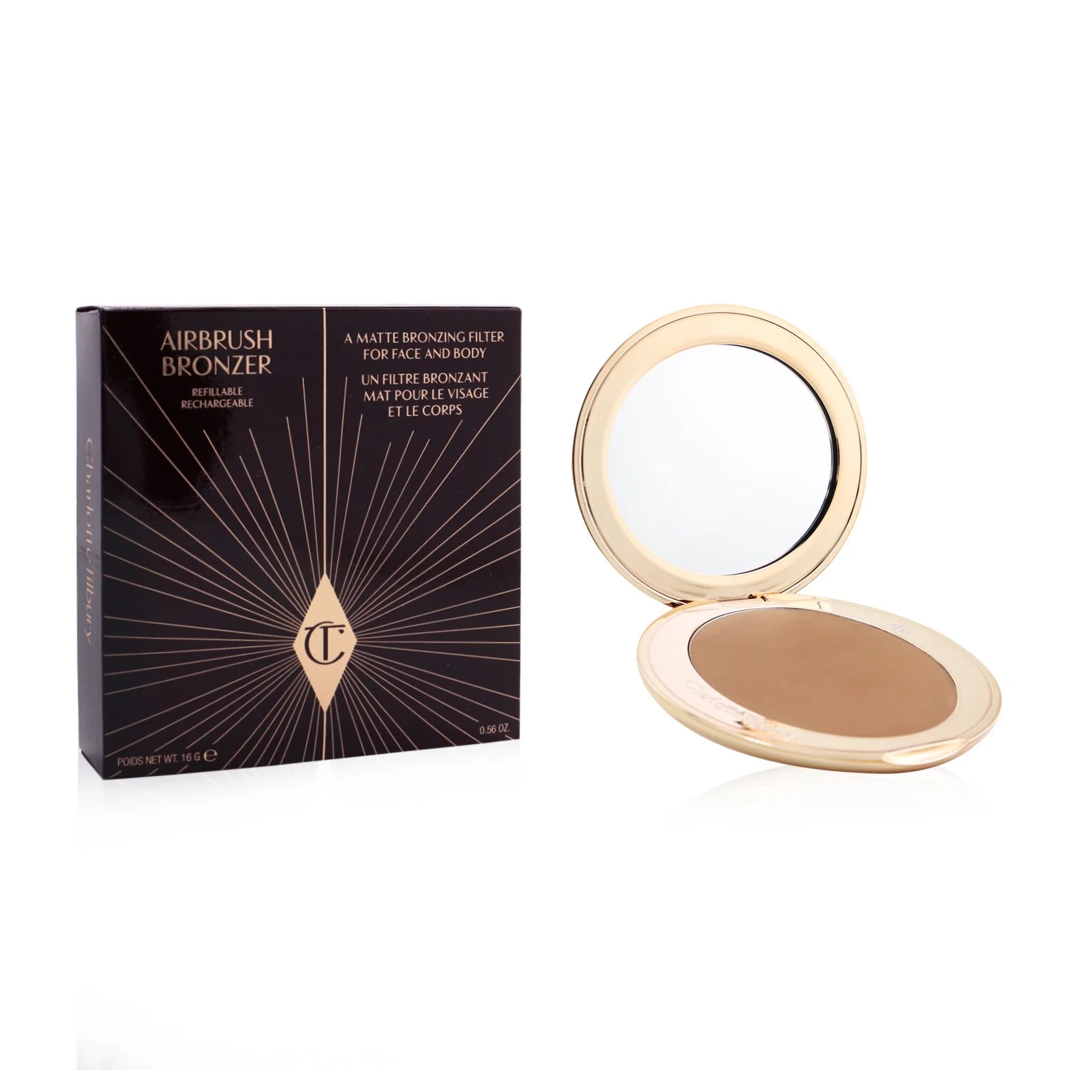 Charlotte Tilbury Airbrush Bronzer (Refillable) - # 3 Tan  16g/0.56oz - Olabens