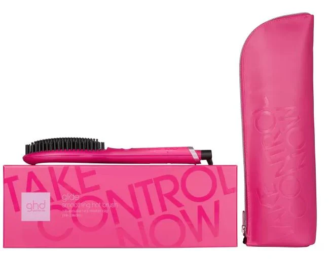 GHD Glide Professional Hot Brush - Limited Edition Pink - Olabens