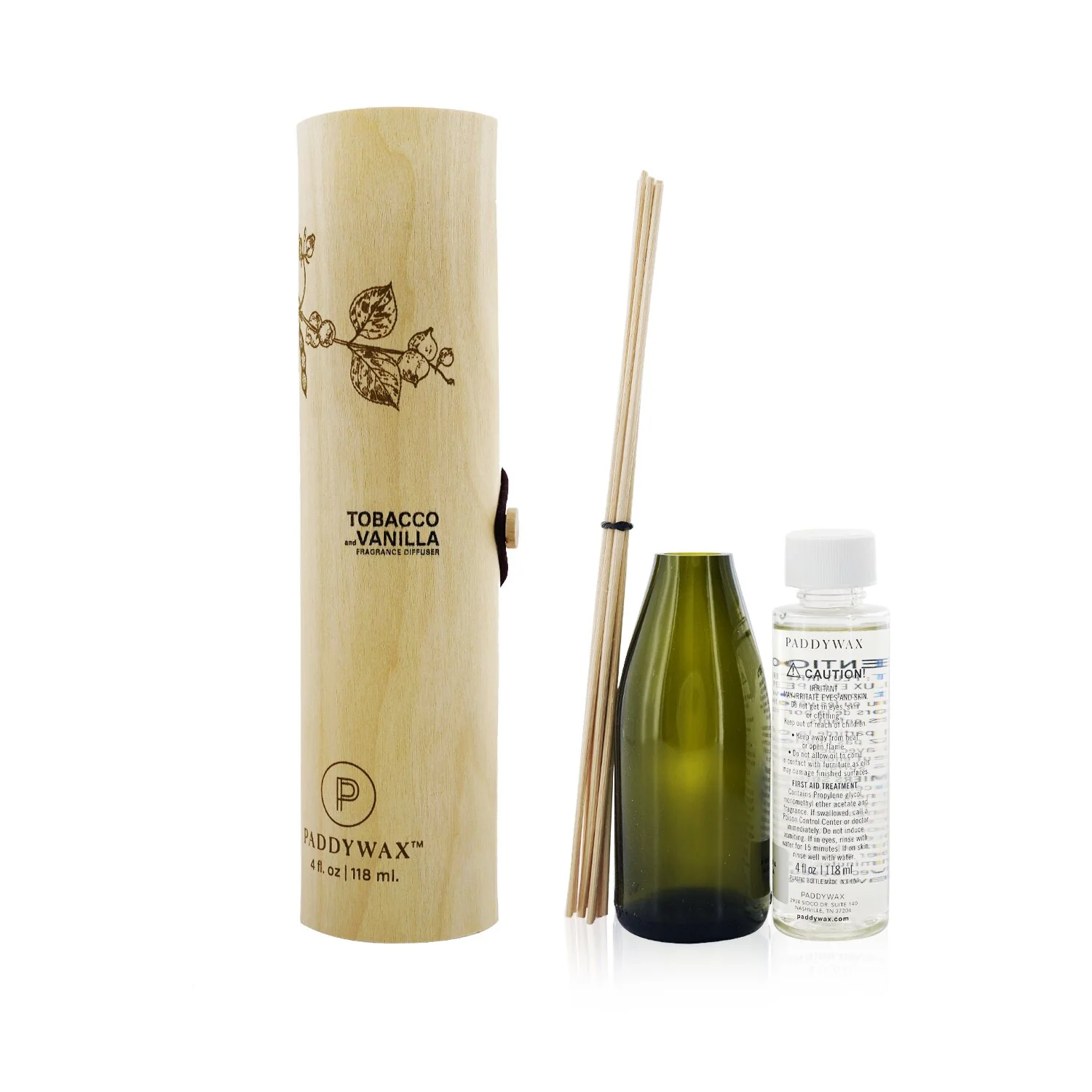 Paddywax Eco Diffuser - Tobacco & Vanilla  118ml/4oz - Olabens