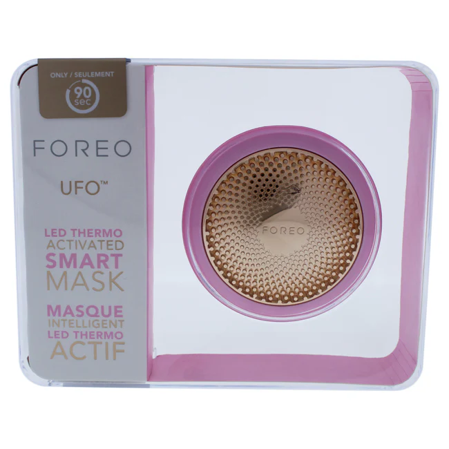 Foreo UFO Led Thermo Activated Smart Mask - Pearl Pink by Foreo for Unisex - 1 Pc Cleansing Brushes - Olabens