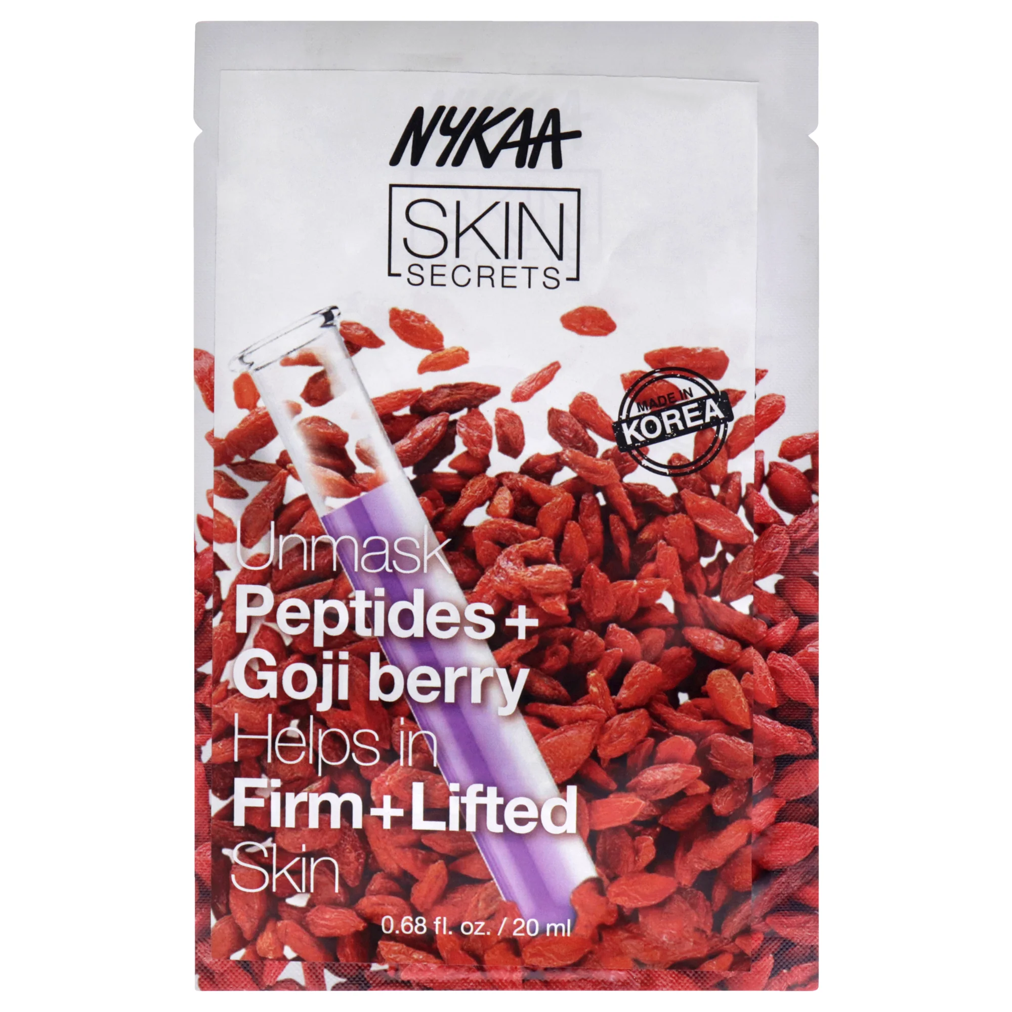Skin Secrets Sheet Mask - Peptides and Goji berry by Nykaa Naturals for Women - 1 Pc Mask - Olabens