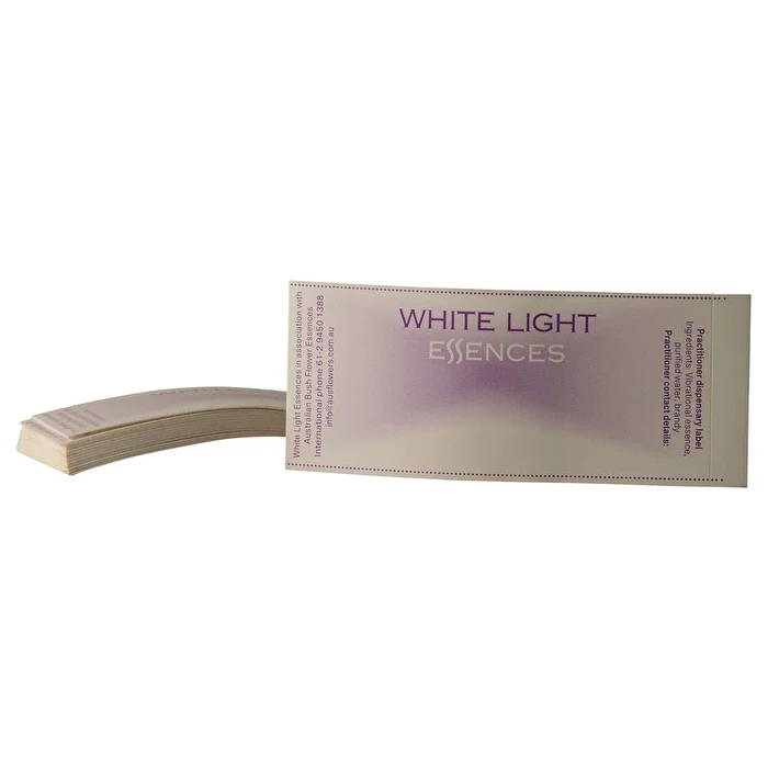 Australian Bush Flower Essences Australian Bush White Light Essence Labels 25 Pack - Olabens