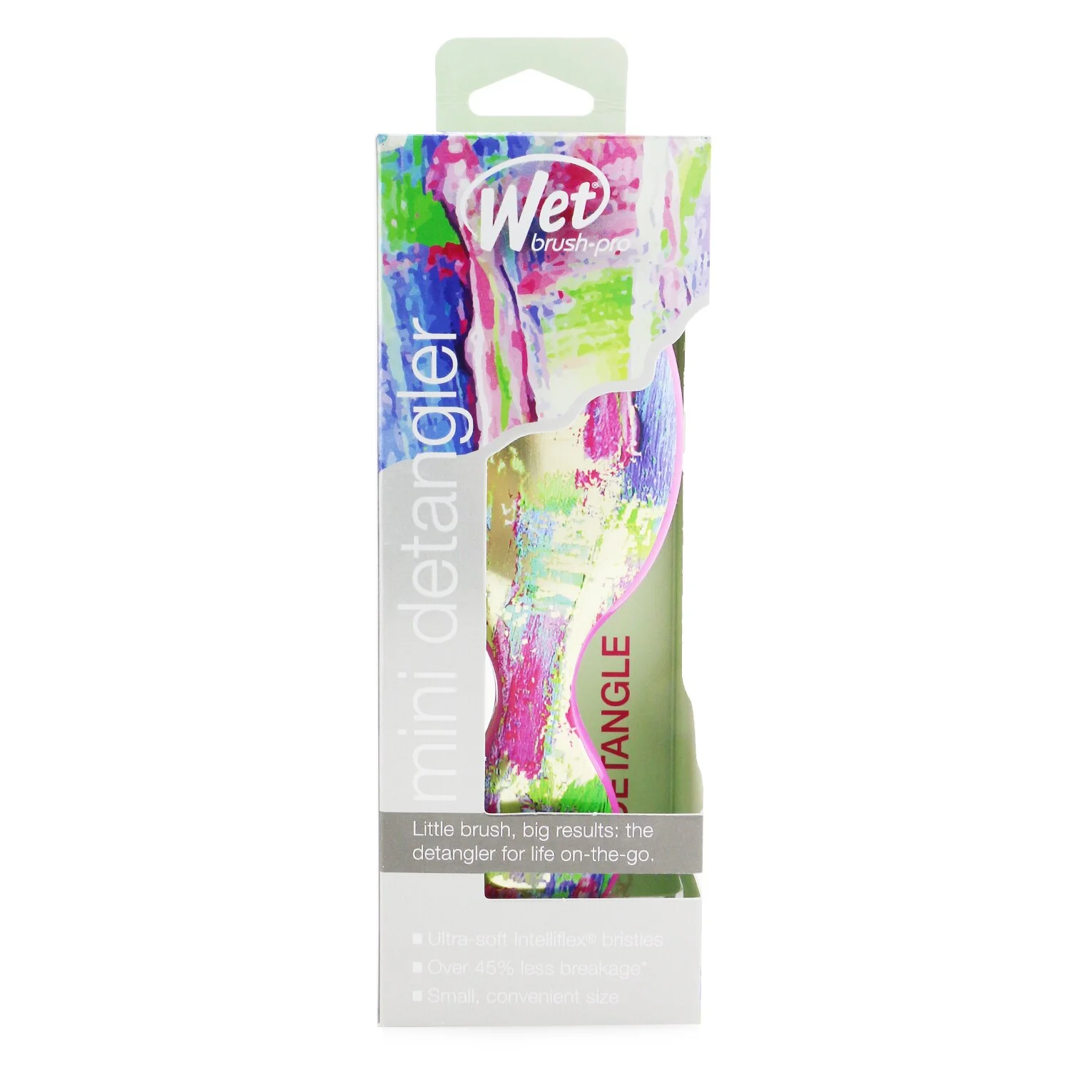 Wet Brush Pro Mini Detangler Bright Future - # Pink  1pc - Olabens