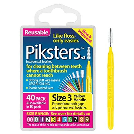 Piksters Interdental Brush 3 40 Pack - Olabens