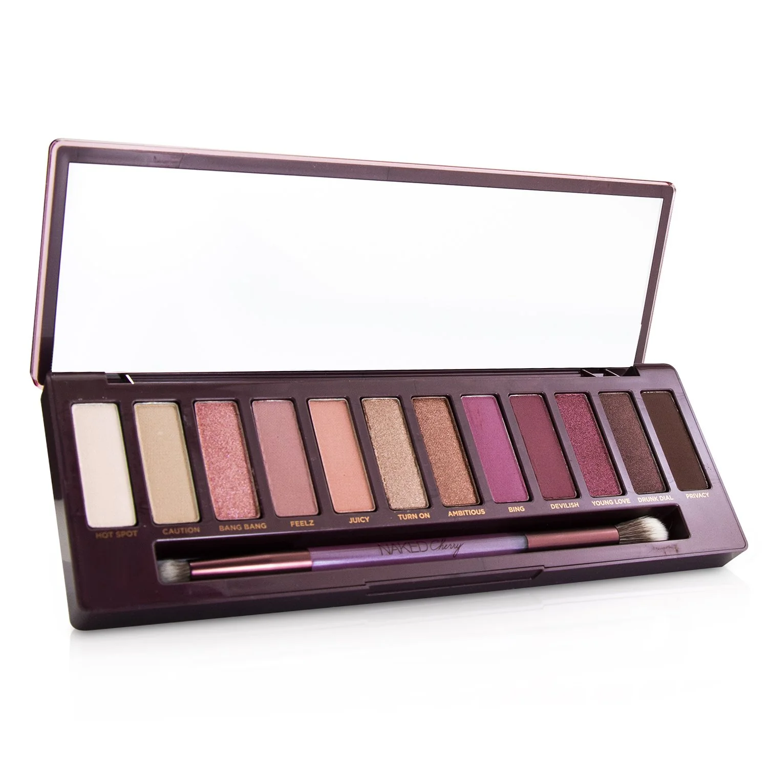 Urban Decay Naked Cherry Eyeshadow Palette: 12x Eyeshadow, 1x Double Ended Brush  12x1.1g/0.038oz - Olabens