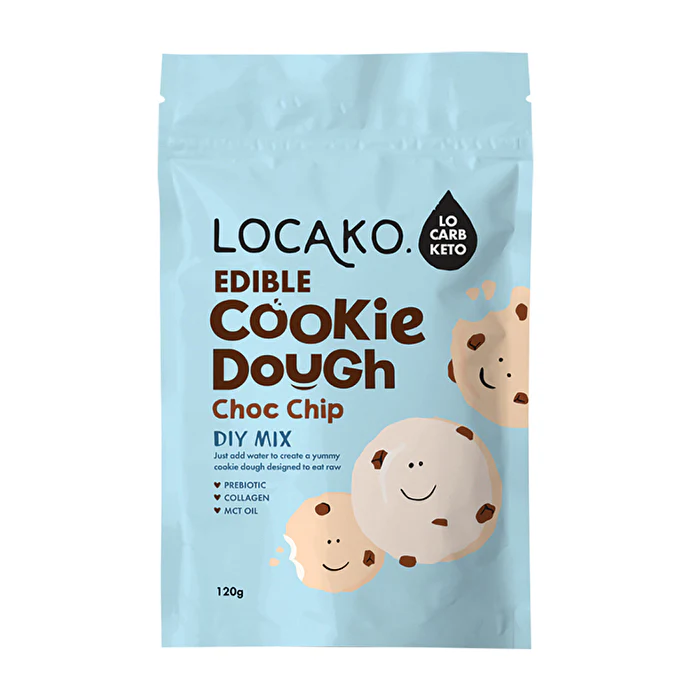 Locako Edible Cookie Dough Choc Chip (DIY Mix) 120g - Olabens