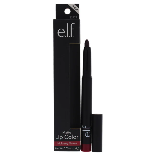 e.l.f. Matte Lip Color - Mulberry Maven by e.l.f. for Women - 0.05 oz Lipstick - Olabens