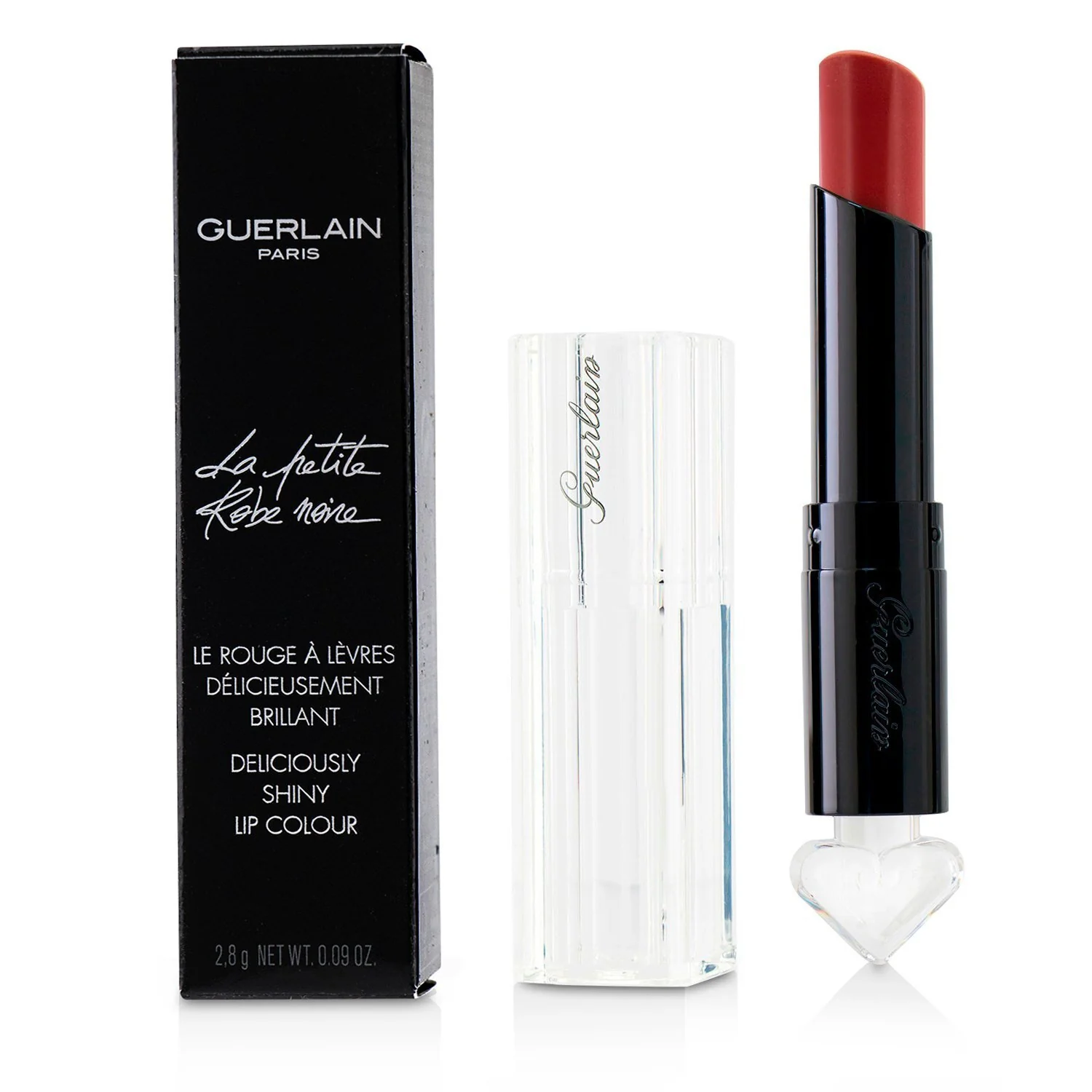 Guerlain La Petite Robe Noire Deliciously Shiny Lip Colour - #041 Sun-Twin-Set  2.8g/0.09oz - Olabens