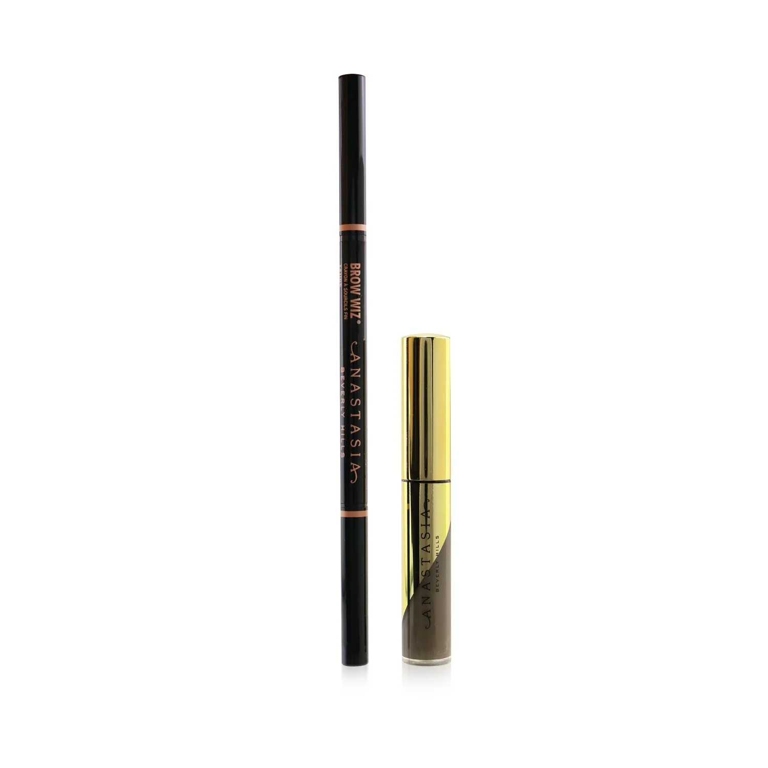 Anastasia Beverly Hills Perfect Your Brows Kit (Brow Wiz + Mini Dipbrow Gel) - # Dark Brown  2pcs - Olabens