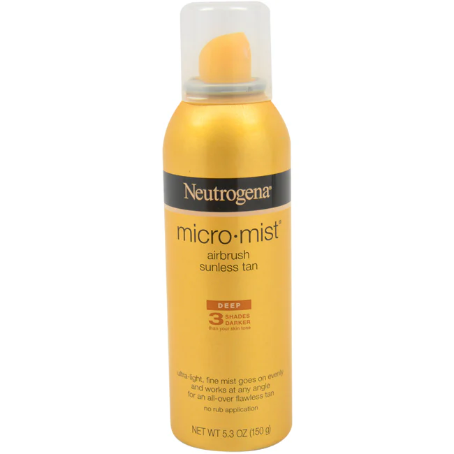 Neutrogena Micro Mist Air Brush Sunless Tan Deep 3 Shades Darker by Neutrogena for Unisex - 5.3 oz Spray - Olabens
