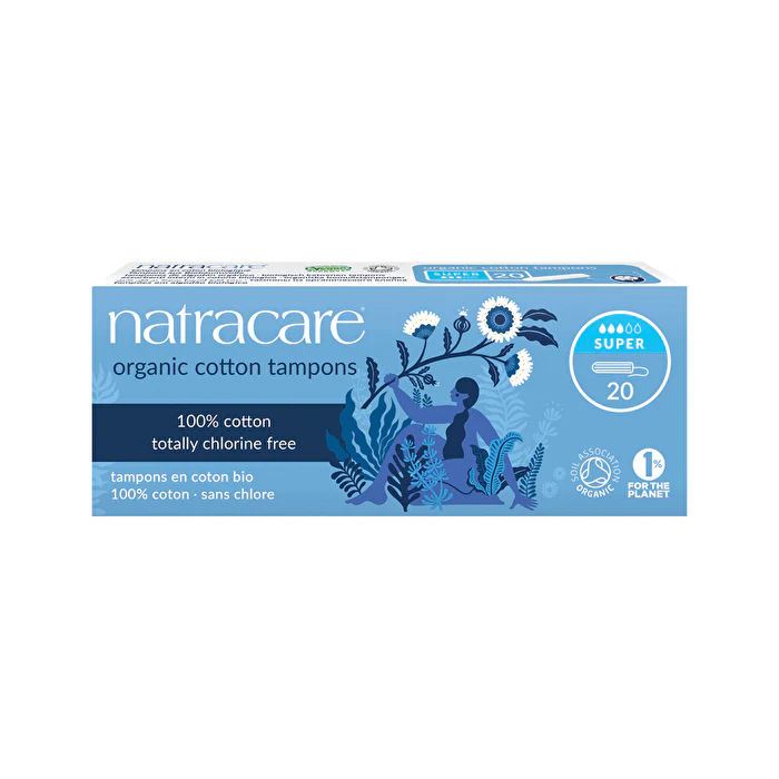 Natracare Organic Cotton Tampons Super x 20 Pack - Olabens