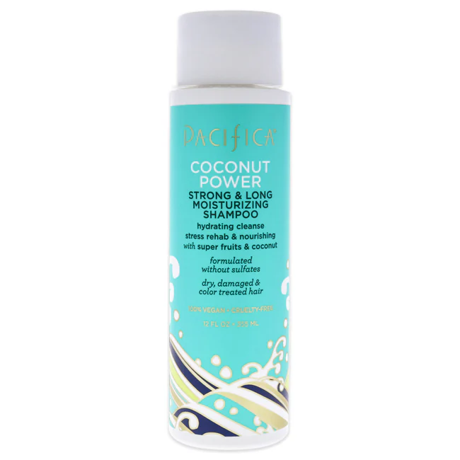 Pacifica Strong and Long Moisturizing Shampoo - Coconut Power by Pacifica for Unisex - 12 oz Shampoo - Olabens