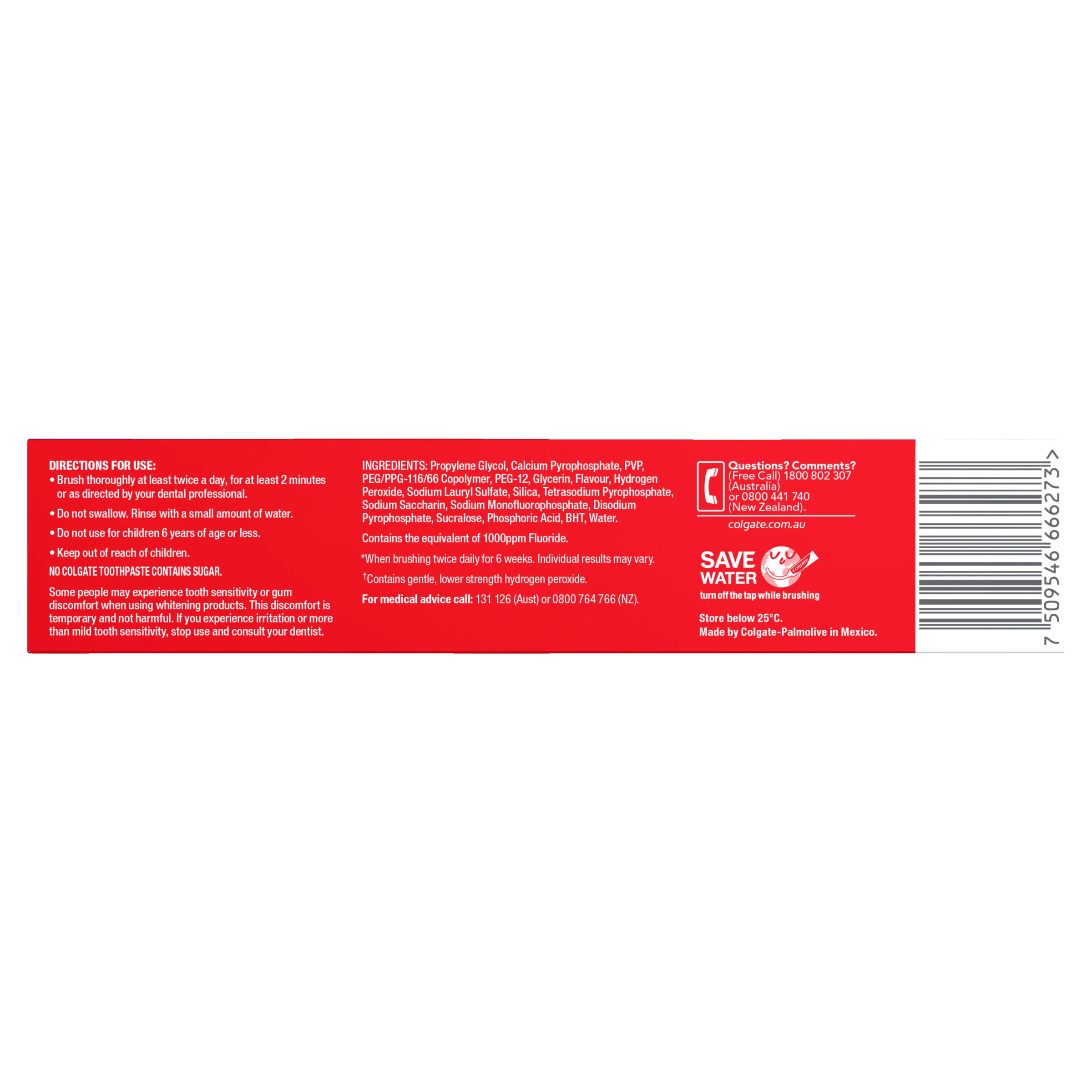 Colgate Toothpaste Optic White High Impact 125g - Olabens