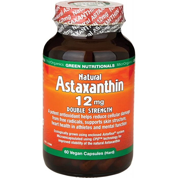 Green Nutritionals Natural Astaxanthin 12mg 60vc - Olabens