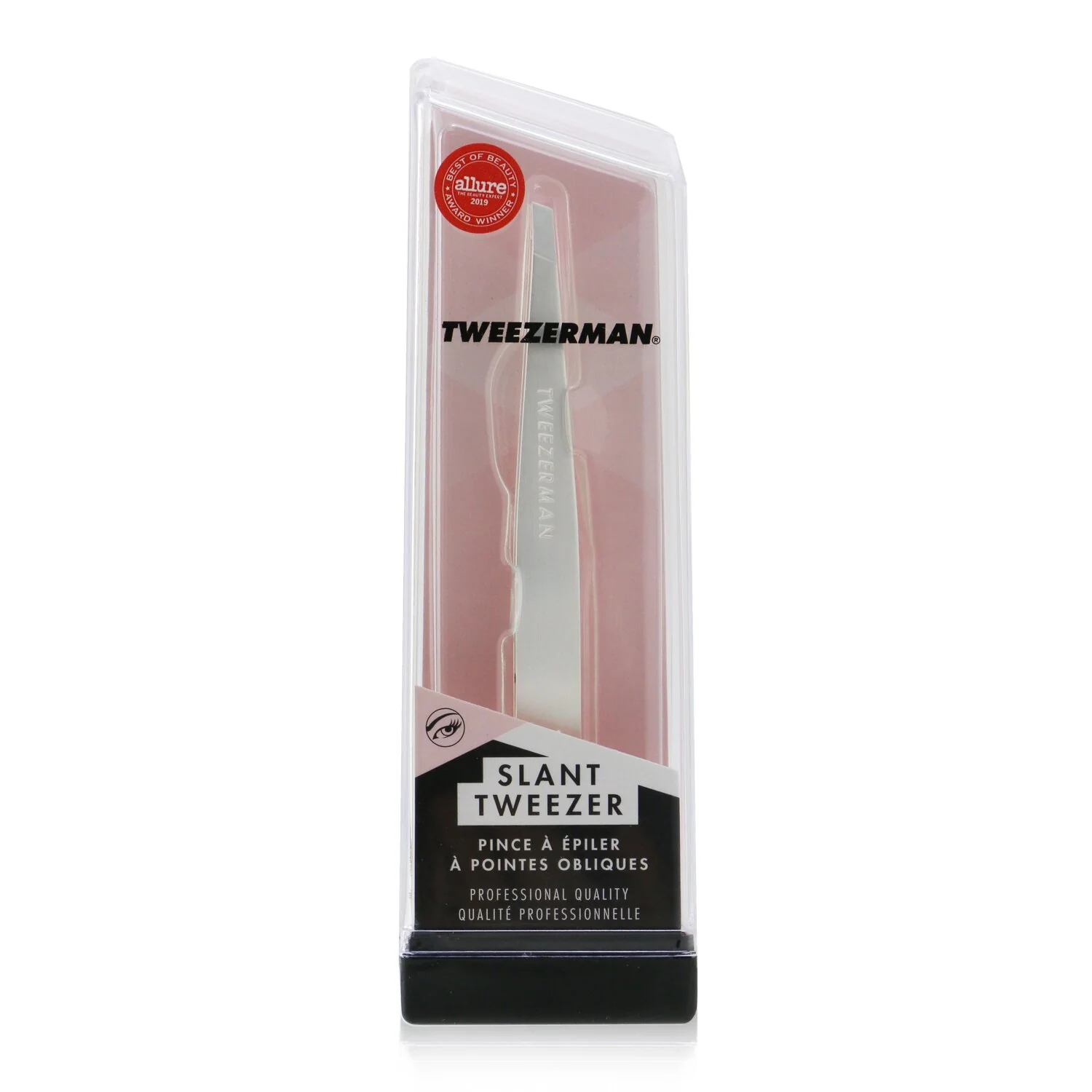 Tweezerman Slant Tweezer - Platinum Silver (Studio Collection) - Olabens