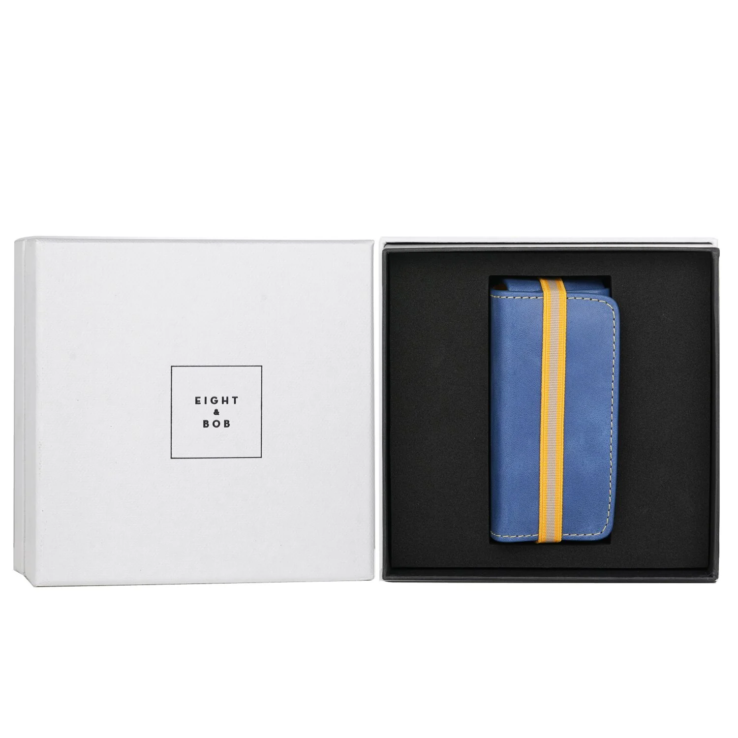 Eight & Bob Fragrance Leather Case - # Navy Blue  1pc - Olabens