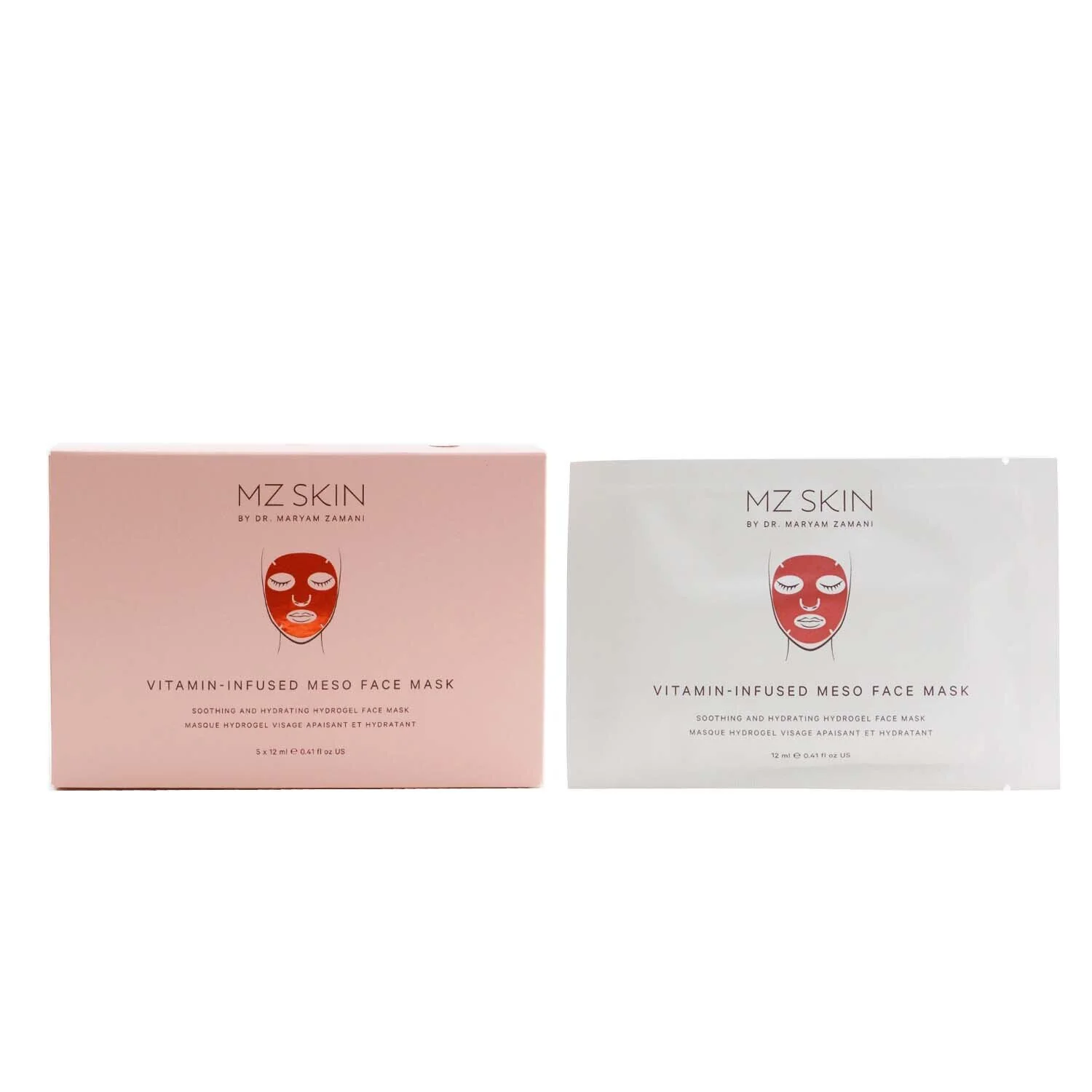 MZ Skin Vitamin-Infused Meso Face Mask  5x 12ml/0.41oz - Olabens