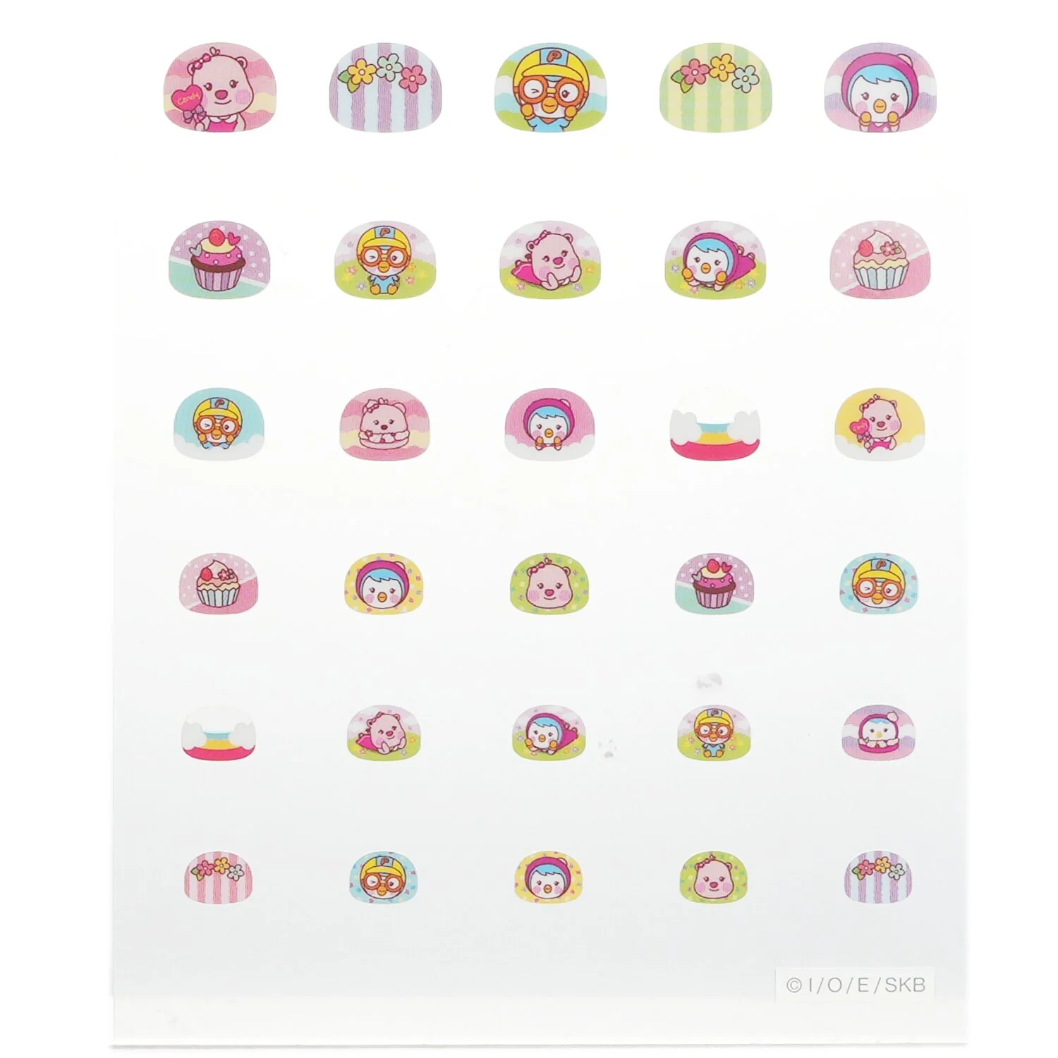April Korea Pororo Nail Sticker - # PR 03  1pack - Olabens