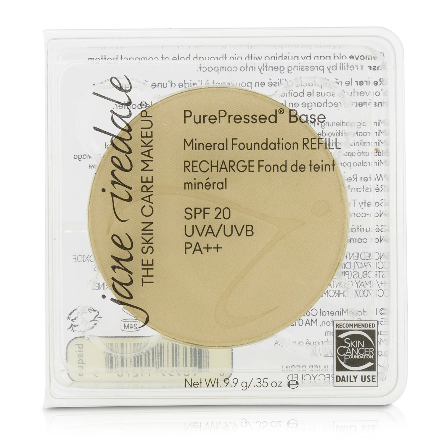 Jane Iredale PurePressed Base Mineral Foundation Refill SPF 20 - Bisque  9.9g/0.35oz - Olabens