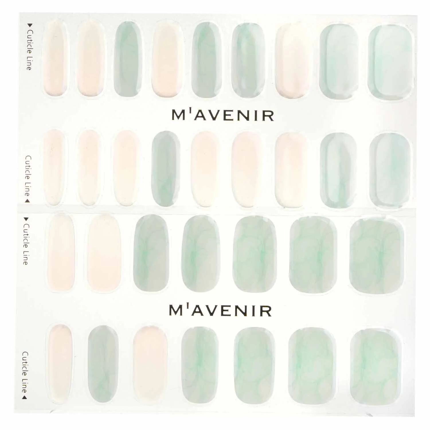 Mavenir Nail Sticker (Patterned) - # Spring Scarf Nail  32pcs - Olabens