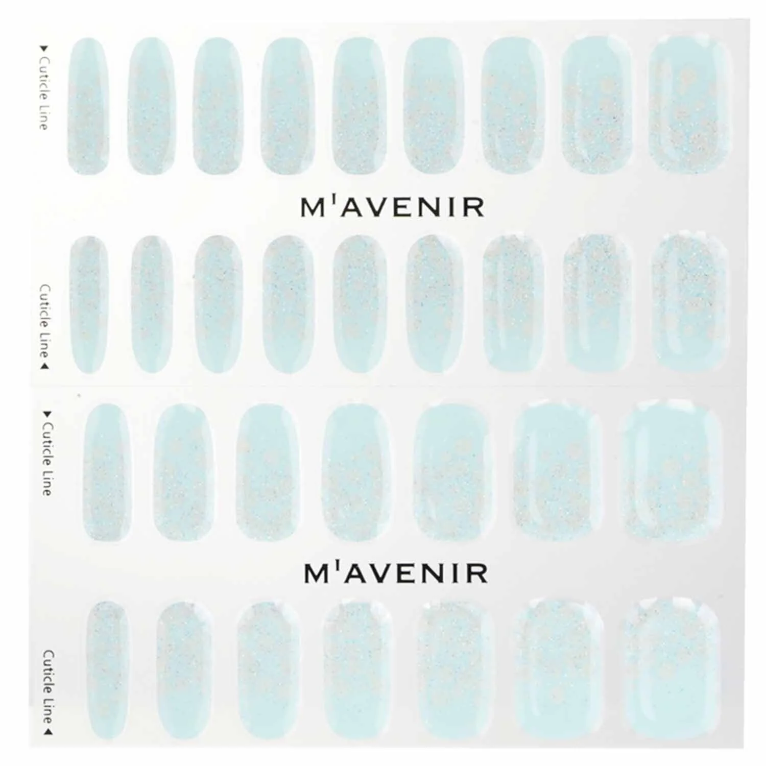 Mavenir Nail Sticker (Blue) - # Blue Soda Nail  32pcs - Olabens