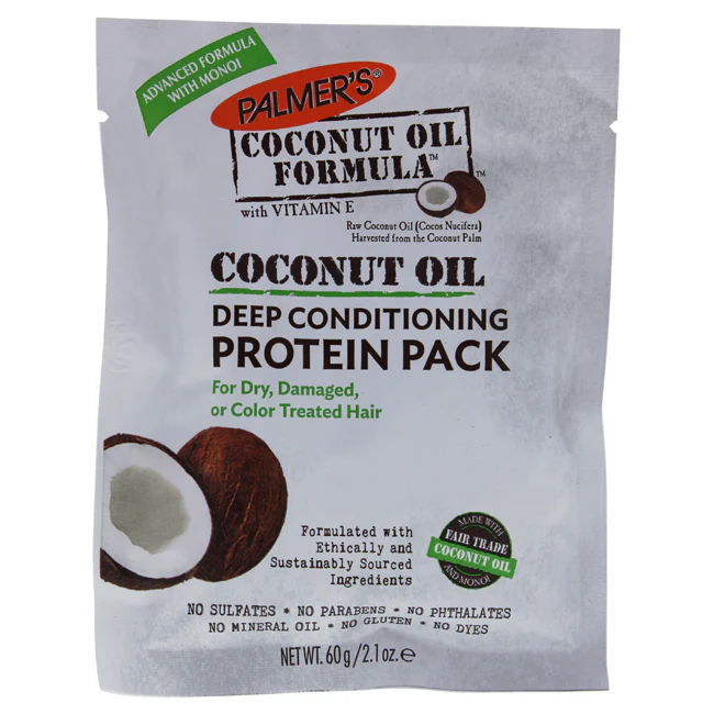 Coconut Oil Deep Conditioning Protein Pack by Palmers for Unisex - 2.1 oz Conditioner - Olabens
